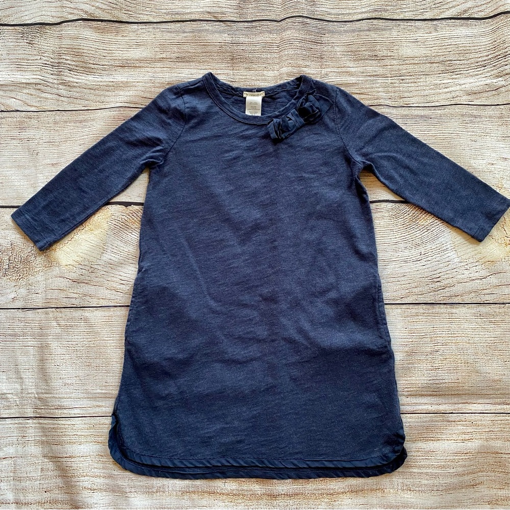 Crewcuts by J. Crew Navy Slub Knit Dress Girl's Sz 8
